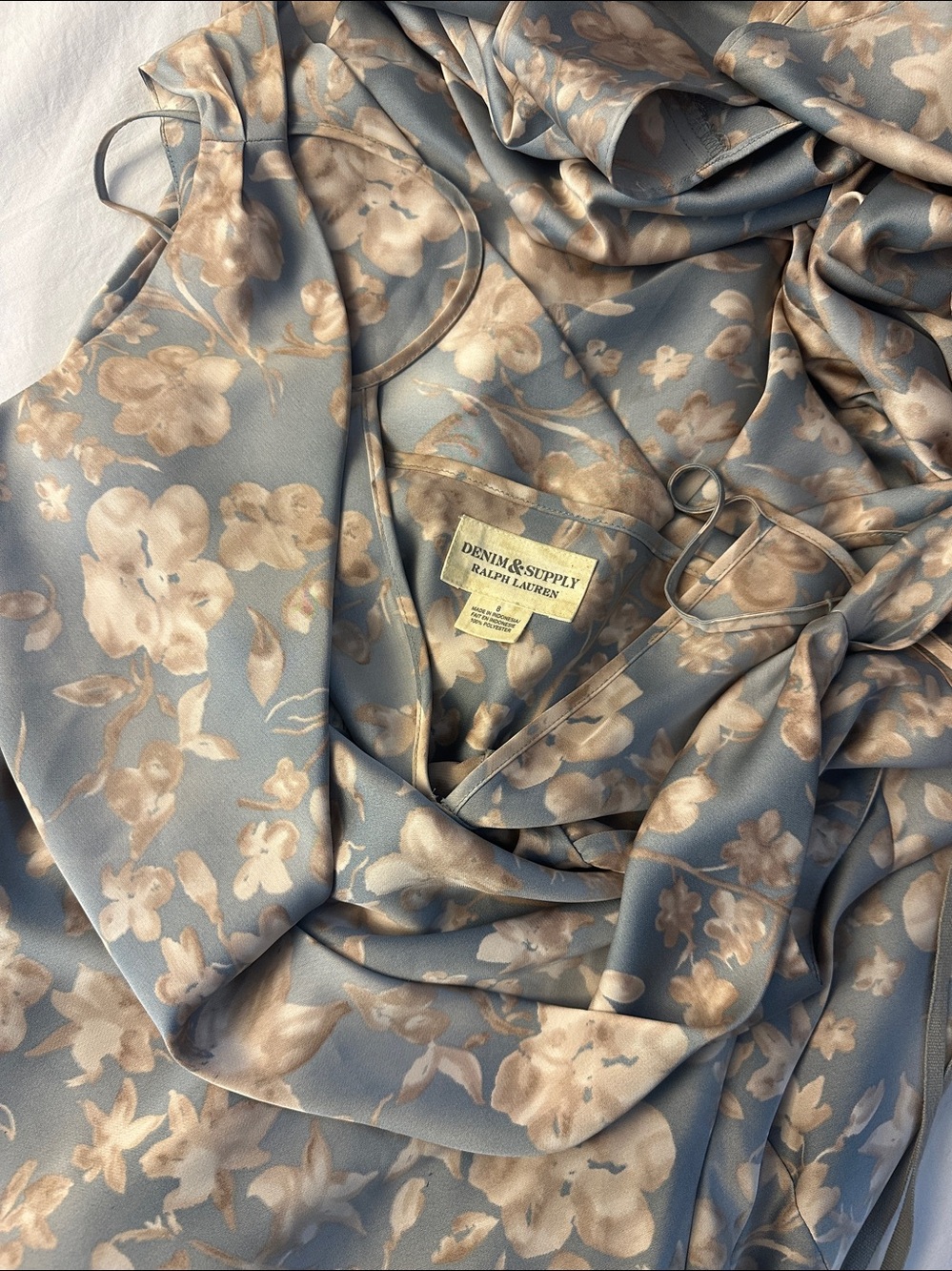 RALPH LAUREN Denim and Supply Floral Maxi Slip Dress 8 - Picture 2 of 7